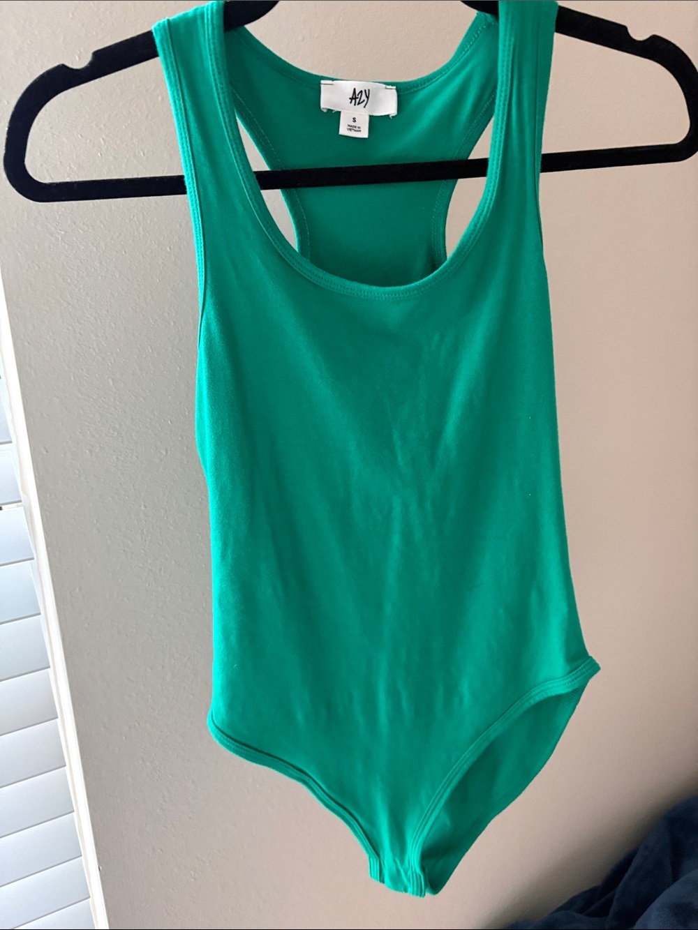 Green Scoop Neck Bodysuit